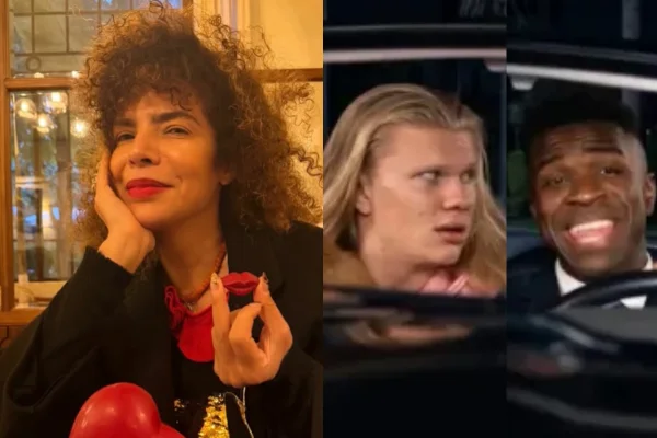 Vanessa da Mata critica memes de Vini Jr. e Haaland e divide a web